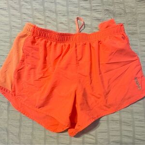 Reebok Women's Bright Orange Athletic Shorts